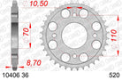 AFAM Tagumine hammasratas 10406-36, 36z, samm 520, teras