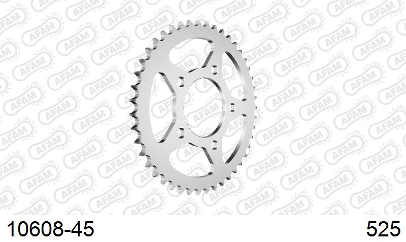AFAM Tagumine hammasratas 10608-45, 45z, samm 525, teras