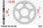 AFAM Tagumine hammasratas 10608-40, 40z, samm 525, teras