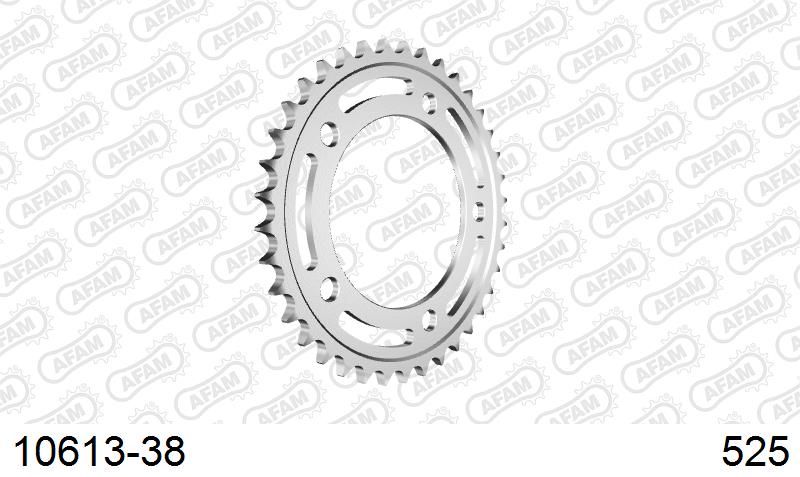 AFAM Tagumine hammasratas 10613-38, 38z, samm 525, teras