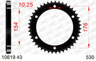 AFAM Tagumine hammasratas 10619-43, 43z, samm 530, teras
