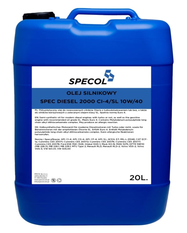 Specol Spec 2000 10W-40 mootoriõli