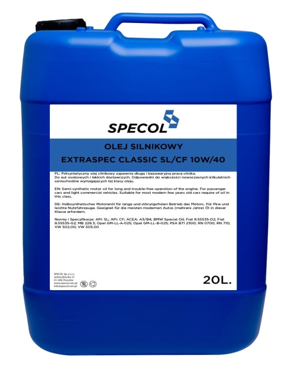 Specol Extraspec Classic 10W-40 mootoriõli