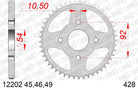 AFAM Tagumine hammasratas 12202-49, 49z, samm 428, teras