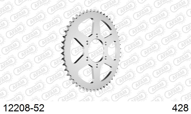 AFAM Tagumine hammasratas 12208-52, 52z, samm 428, teras