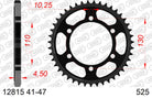 AFAM Tagumine hammasratas 12815-50, 50z, samm 525, teras