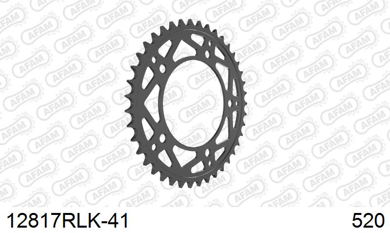 AFAM Tagumine hammasratas 12817RLK-41, 41z, samm 520, teras