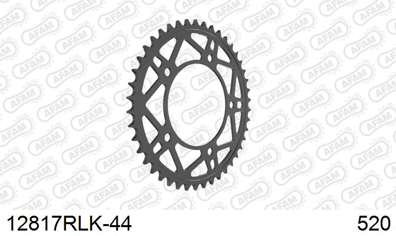 AFAM Tagumine hammasratas 12817RLK-44, 44z, samm 520, teras