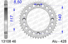 AFAM Tagumine hammasratas 13108-46, 46z, samm 428