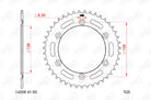 AFAM Tagumine hammasratas 14206-49, 49z, samm 520, teras