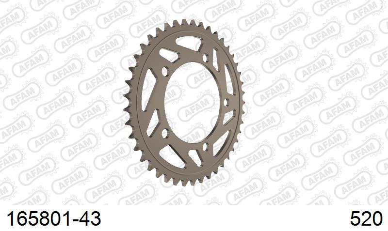 AFAM Tagumine hammasratas 165801-43, 43z, samm 520