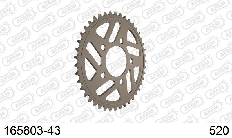 AFAM Tagumine hammasratas 165803-43, 43z, samm 520
