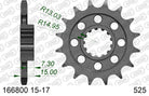 AFAM Eesmine hammasratas 166800-17, 17z, samm 525, teras