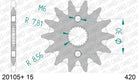 AFAM Eesmine hammasratas 20105+15, 15z, samm 420, teras