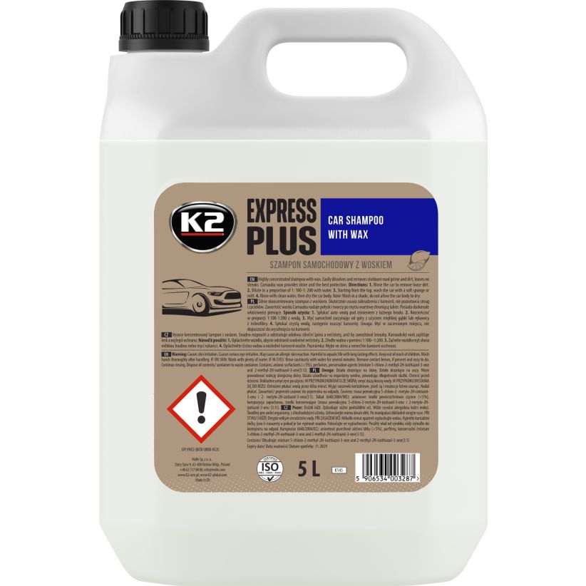 K2 Express Plus autošampoon karnaubavahaga