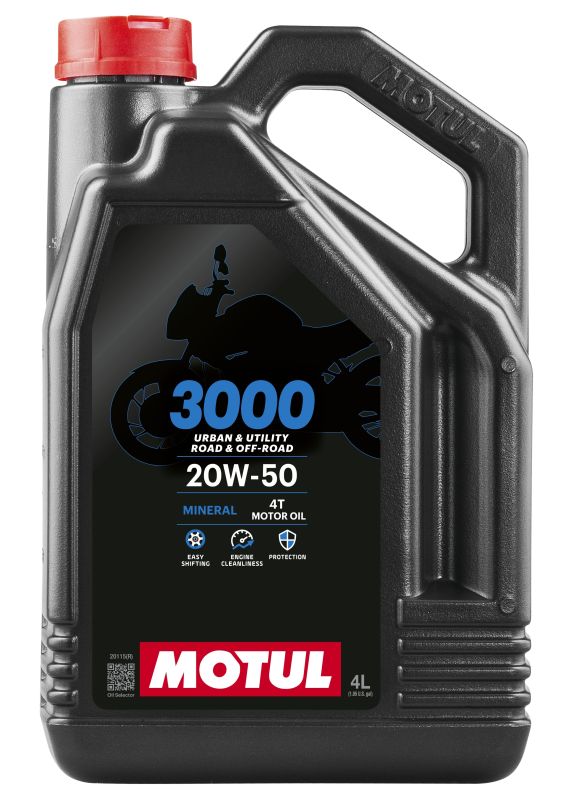 Motul 3000 20W-50 mootorratta 4T mootoriõli