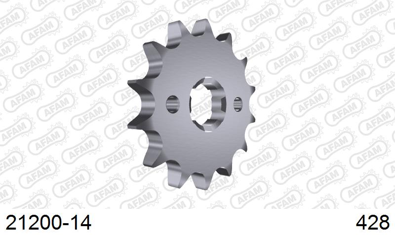 AFAM Eesmine hammasratas 21200-14, 14z, samm 428, teras