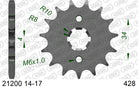 AFAM Eesmine hammasratas 21200-15, 15z, samm 428, teras
