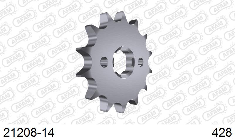 AFAM Eesmine hammasratas 21208-14, 14z, samm 428, teras