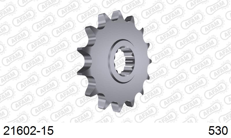 AFAM Eesmine hammasratas 21602-15, 15z, samm 530, teras