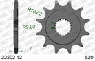 AFAM Eesmine hammasratas 22202-12, 12z, samm 520, teras