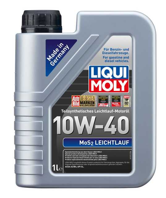 Liqui Moly MoS2 Leichtlauf 10W-40 mootoriõli