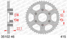 AFAM Tagumine hammasratas 35102-46, 46z, samm 415, teras