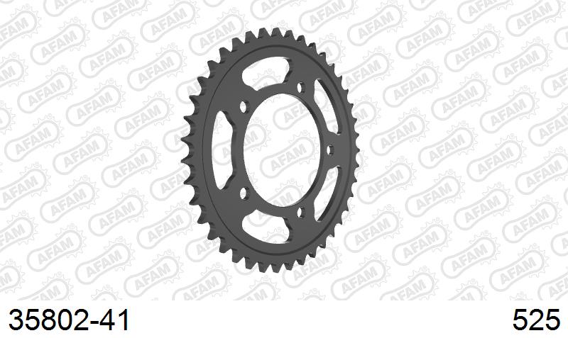 AFAM Tagumine hammasratas 35802-41, 41z, samm 525, teras