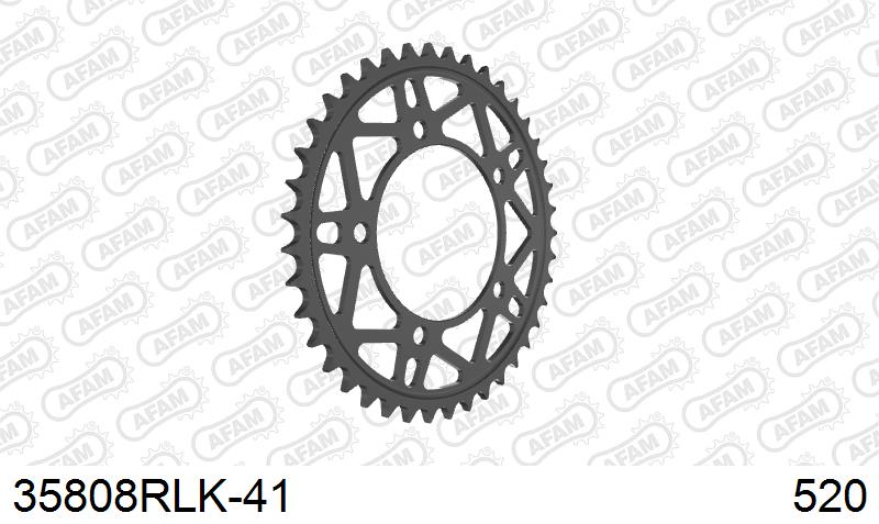 AFAM Tagumine hammasratas 35808RLK-41, 41z, samm 520, teras
