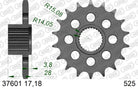 AFAM Eesmine hammasratas 37601-18, 18z, samm 525, teras