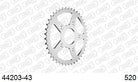 AFAM Tagumine hammasratas 44203-43, 43z, samm 520, teras