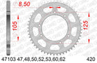AFAM Tagumine hammasratas 47103-53, 53z, samm 420, teras