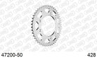 AFAM Tagumine hammasratas 47200-50, 50z, samm 428, teras