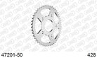 AFAM Tagumine hammasratas 47201-50, 50z, samm 428, teras