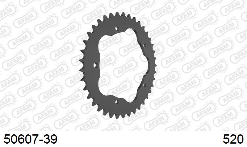 AFAM Tagumine hammasratas 50607-39, 39z, samm 520, teras