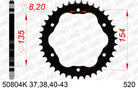 AFAM Tagumine hammasratas 50804K-38, 38z, samm 520, teras