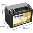VARTA Dynamic AUX 509106013 lisaaku 9 Ah 130 A
