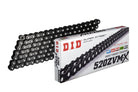 D.I.D Mootorratta kett 520ZVMXBK&BK-118, samm 520, 118 lüli, X-rõngastega, must, avatud