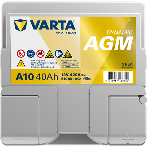 VARTA Dynamic AGM 540901042 käivitusaku 40 Ah 420 A L-