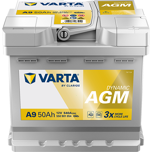 VARTA Dynamic AGM 550901054 käivitusaku 50 Ah 540 A L-