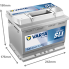 VARTA Dynamic SLI 560127054 käivitusaku 60 Ah 540 A L+