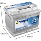 VARTA Dynamic SLI 560408054 käivitusaku 60 Ah 540 A L-