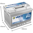 VARTA Dynamic SLI 560409054 käivitusaku 60 Ah 540 A L-