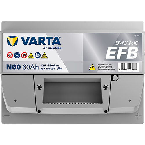 VARTA Dynamic EFB 560500064 käivitusaku 60 Ah 640 A L-