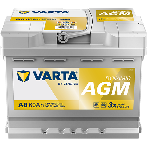 VARTA Dynamic AGM 560901068 käivitusaku 60 Ah 680 A L-
