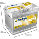 VARTA Dynamic AGM 560901068 käivitusaku 60 Ah 680 A L-