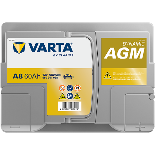 VARTA Dynamic AGM 560901068 käivitusaku 60 Ah 680 A L-