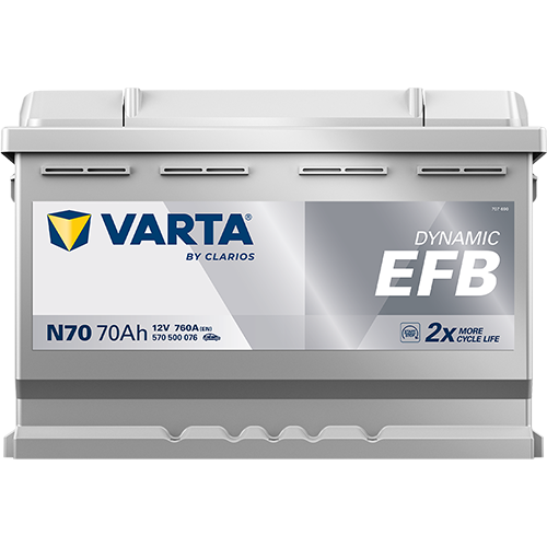 VARTA Dynamic EFB 570500076 käivitusaku 70 Ah 760 A L-