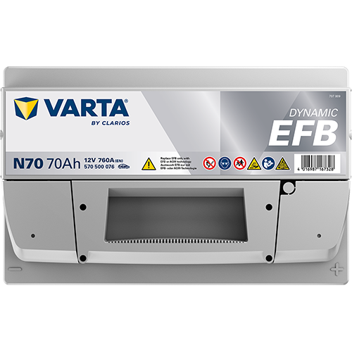 VARTA Dynamic EFB 570500076 käivitusaku 70 Ah 760 A L-