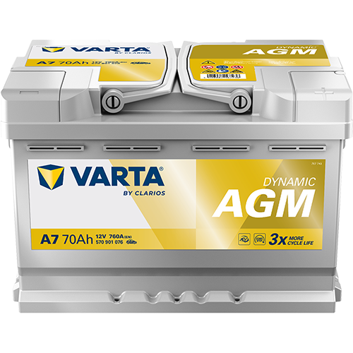 VARTA Dynamic AGM 570901076 käivitusaku 70 Ah 760 A L-